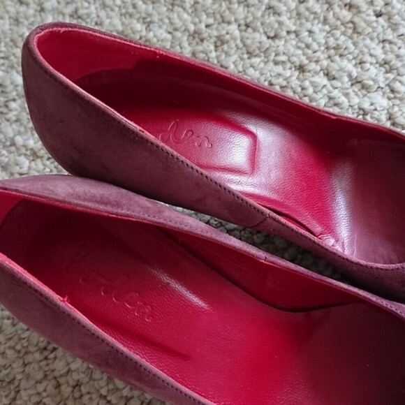 Boden Plum color Suede pump size 36.5 - Picture 7 of 10